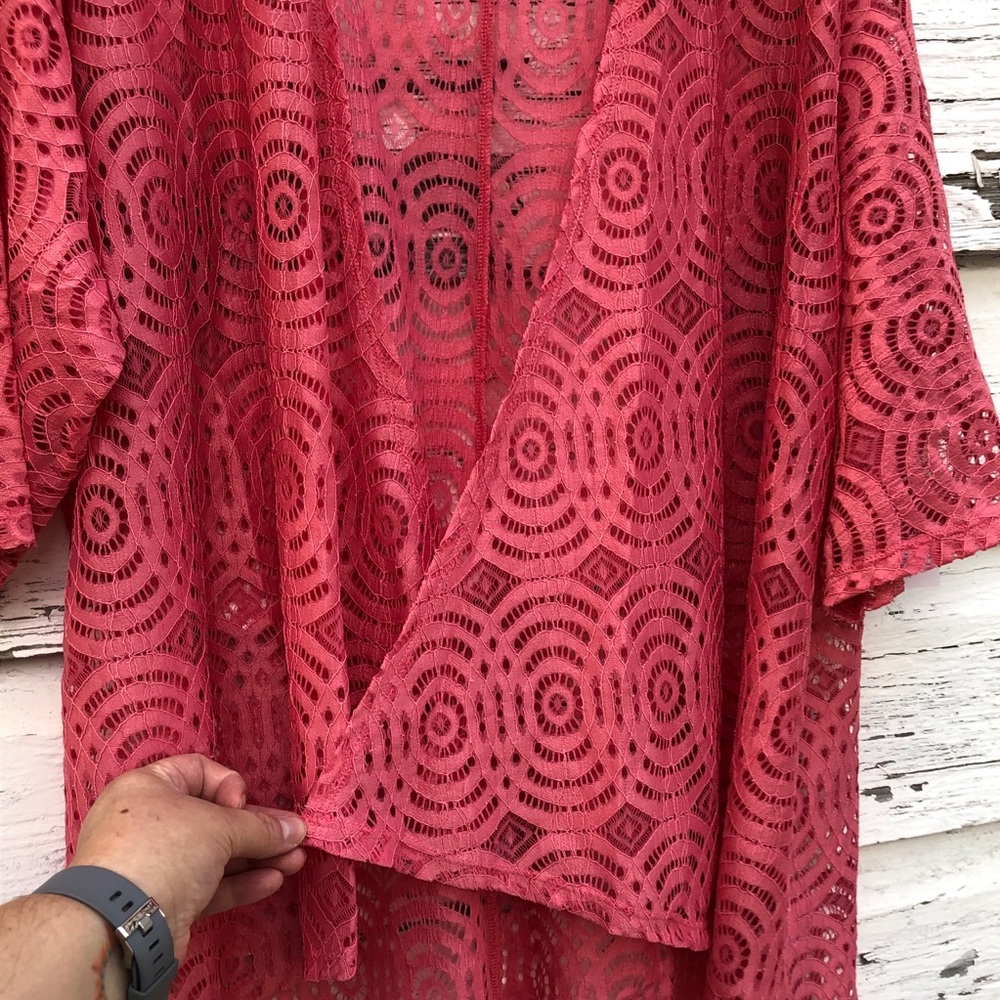 LuLaRoe Lindsay kimono ~ PB8 - Picture 4 of 9